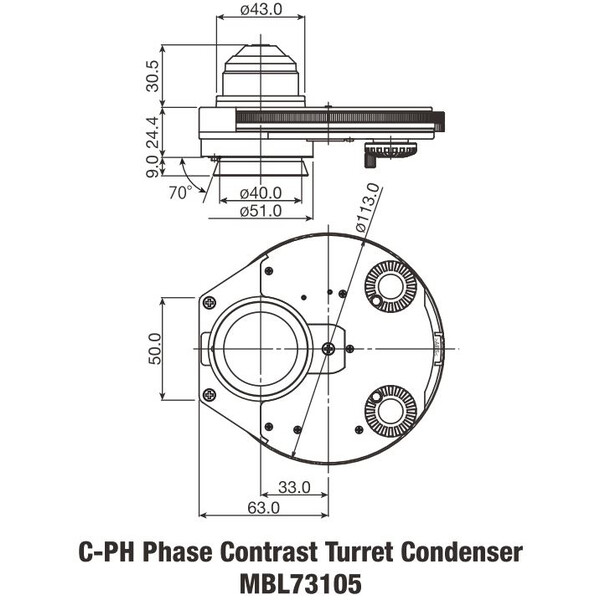 Nikon Condenseur de contraste de phase C-C