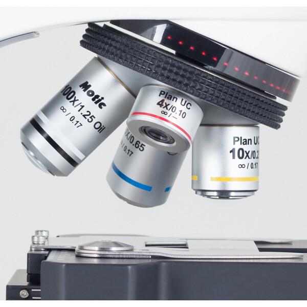 Microscope Motic Panthera E2, Trinoculaire, HF, Infinity, plan achro., 40x-1000x, LED Köhler fixe