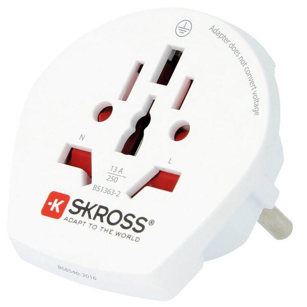 Alimentation électrique Skross Adaptateur de voyage World to Europe