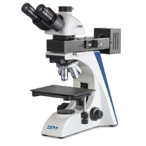 Microscope Kern OKN 175, MET, POL, trino, Inf plan, 50x-400x, Lumière incidente, HAL, 50W