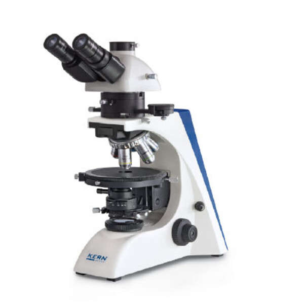 Microscope Kern OPM 181, POL, trino, Inf plan, 40x-400x, diaphragme, HAL, 20W