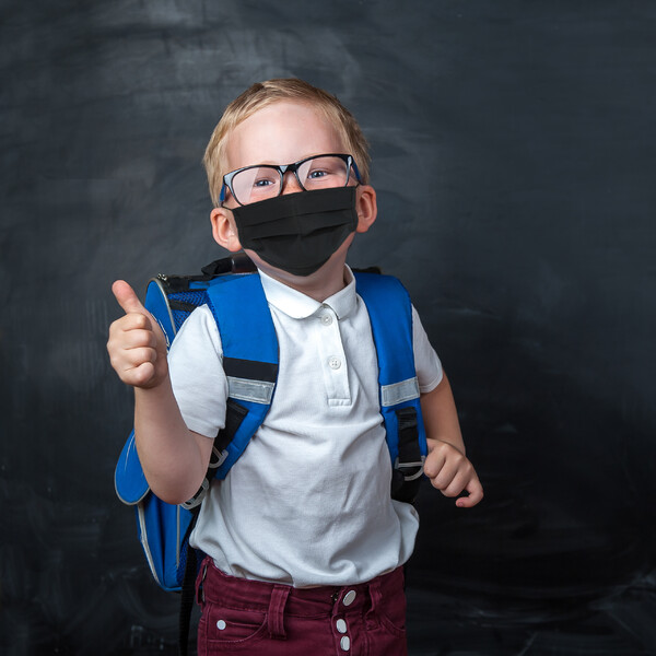 Masketo Masque en polyester, noir, pour enfants