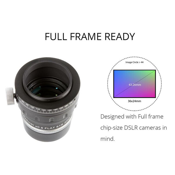 William Optics Adjustable Flattener Reducer Flat61R pour ZenithStar 61
