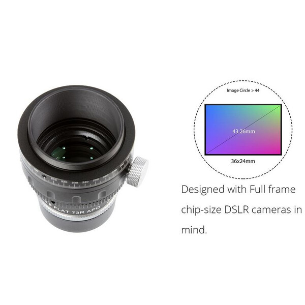 William Optics Adjustable Flattener Reducer Flat73R pour ZenithStar 73