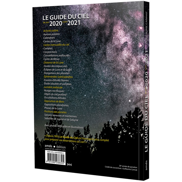 Almanach Amds édition  Le Guide du Ciel 2020-2021