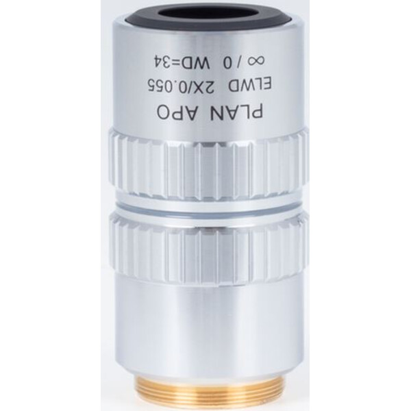 Motic Plan apochromatique. Objectif ELWD 2X/0,055 (largeur : 34 mm)