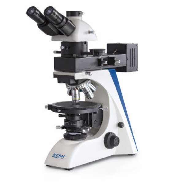 Microscope Kern OPO 185, POL, trino, plan d'inf, 40x-600x, épiscopie/diascopie, HAL, 100 W