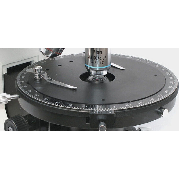 Microscope Kern OPO 185, POL, trino, plan d'inf, 40x-600x, épiscopie/diascopie, HAL, 100 W