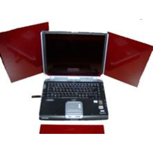 TS Optics Red acryl glass pane for Notebook and PC 215x140mm