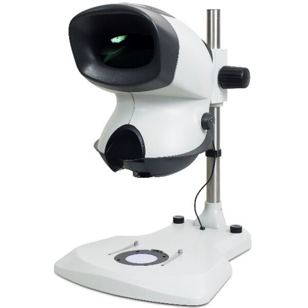 Microscope stéréo zoom Vision Engineering MANTIS Elite TS, ME-TS, Tête,  Lumière incidente et transmise, LED, Statif à colonne, avec tourelle à 2 objectifs,  2-20x, sans objectifs