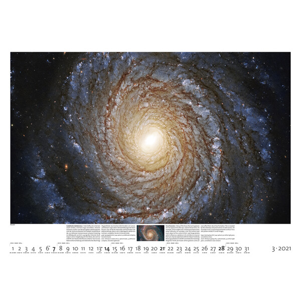 Calendrier Palazzi Verlag Sternzeit 2021
