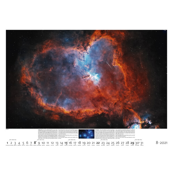 Calendrier Palazzi Verlag Sternzeit 2021