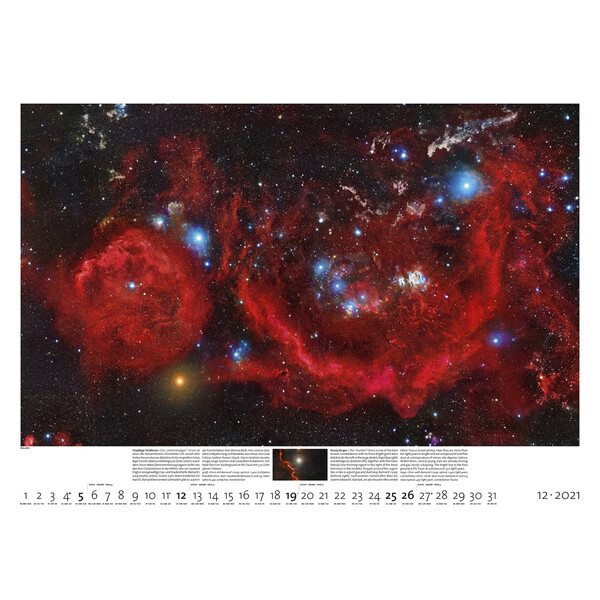 Calendrier Palazzi Verlag Sternzeit 2021