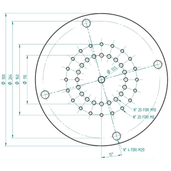 PrimaLuceLab Adaptateur C120/EQ8 & EQ8-R