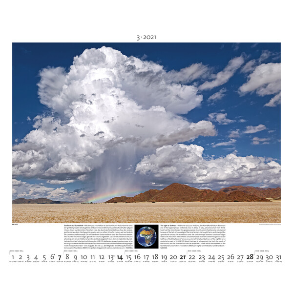 Calendrier Palazzi Verlag Planet Erde 2021