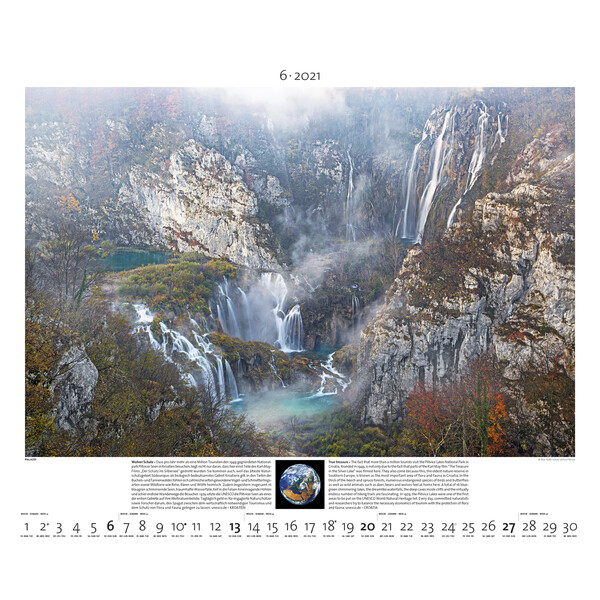 Calendrier Palazzi Verlag Planet Earth 2021