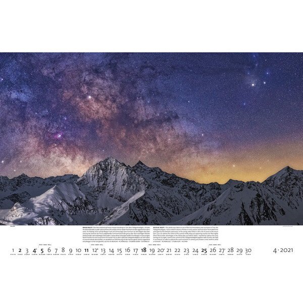 Calendrier Palazzi Verlag Nightscapes 2021