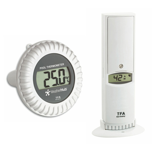 TFA Transmetteur thermo-hygro avec émetteur de piscine WEATHERHUB