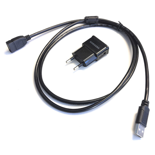 Alimentation électrique Prise secteur USB avec câble de rallonge USB de 2 m