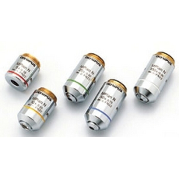 Objectif Evident Olympus MPLN100X-1-7, M Plan, Achro, Lumière incidente et transmise, 100x/0,9 wd 0,21 mm