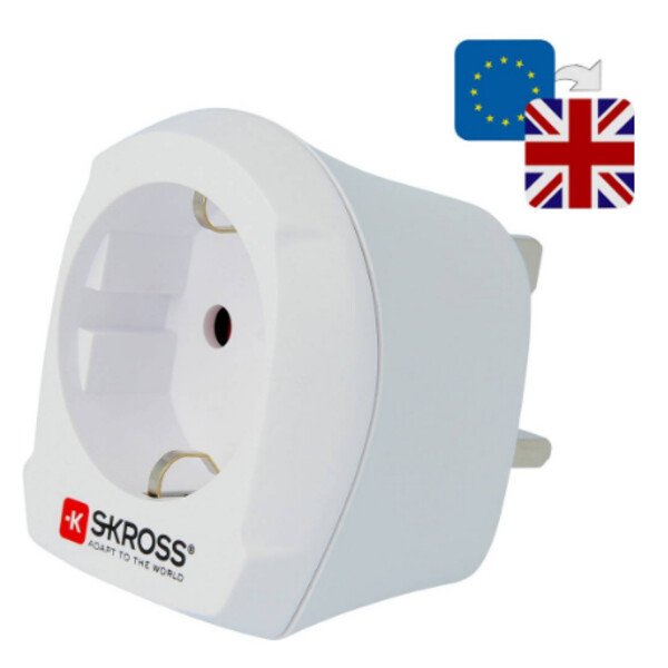Alimentation électrique Skross Adaptateur de voyage Europe vers Royaume-Uni
