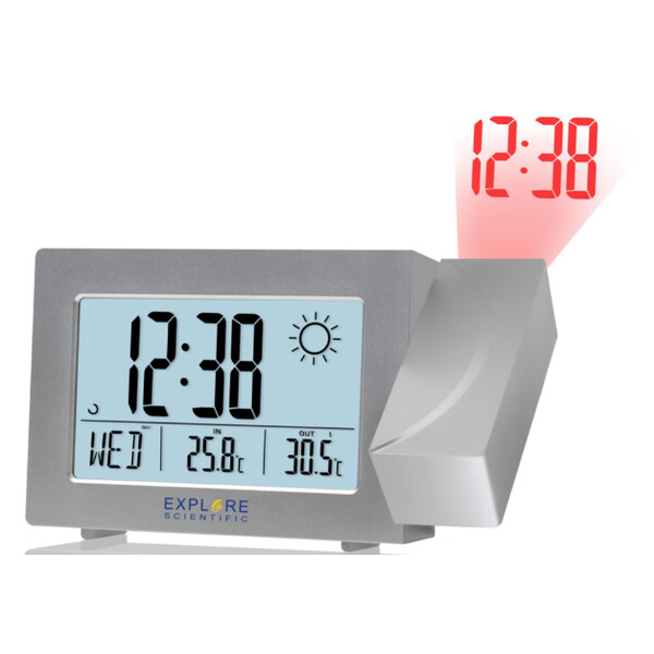Explore Scientific Horloge de projection avec prévisions météo