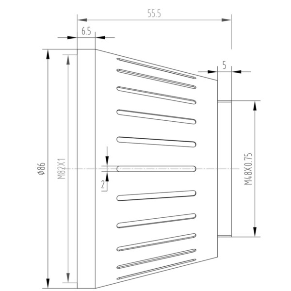 Omegon Adaptateur M82-M48