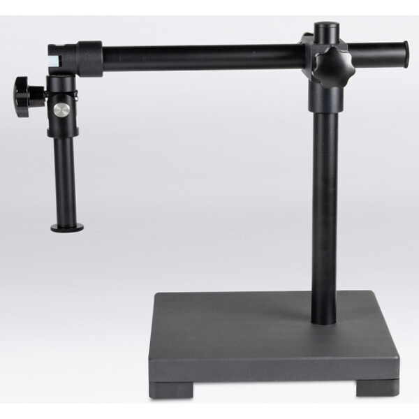 Statif industriel Motic Pieds & Supports (Trépied à bras horizontal, plaque de base, 1 bras, colonne de 400 mm, support de tête de colonne)