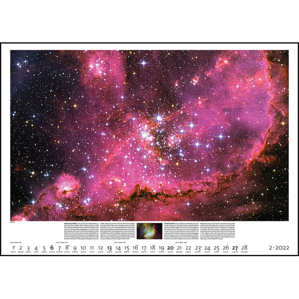 Calendrier Palazzi Verlag Sternzeit 2022