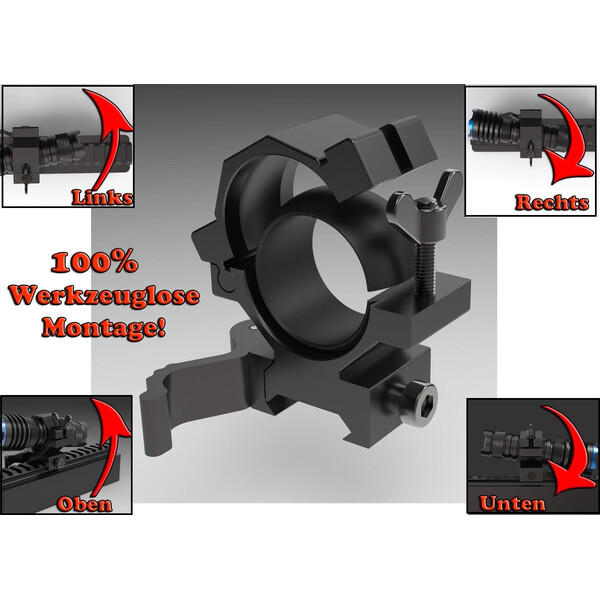 Sytong Montage rapide ajustable Pic-Rail 24-26 mm