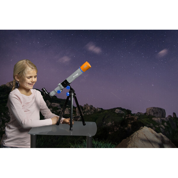 Bresser Junior Télescope compact 40/400 pour enfants avec trépied de table