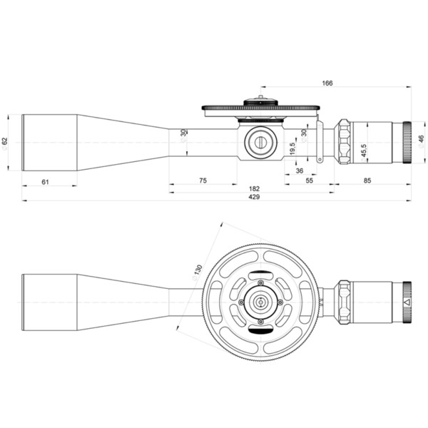 Lunette de tir Kahles K1050i FT 10-50x56, MHR, ccw, droite