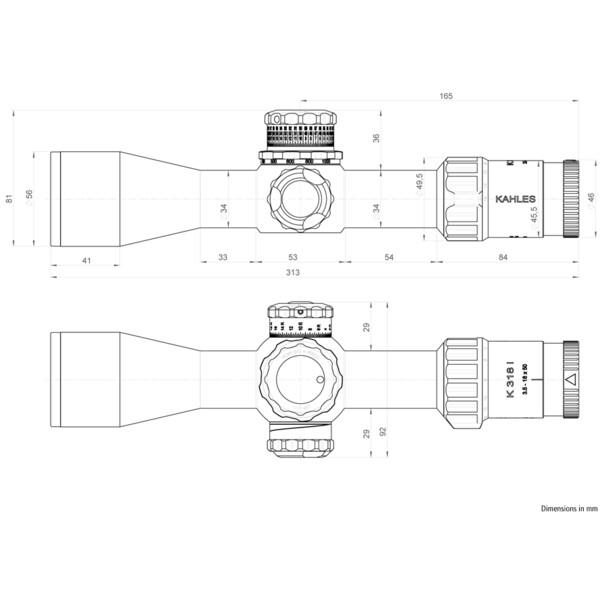 Lunette de tir Kahles K318i 3,5-18x50, SKMR3, ccw, rechts