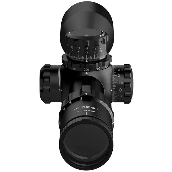 Lunette de tir Kahles K525i 5-25x56, Mil4+, cw, droite