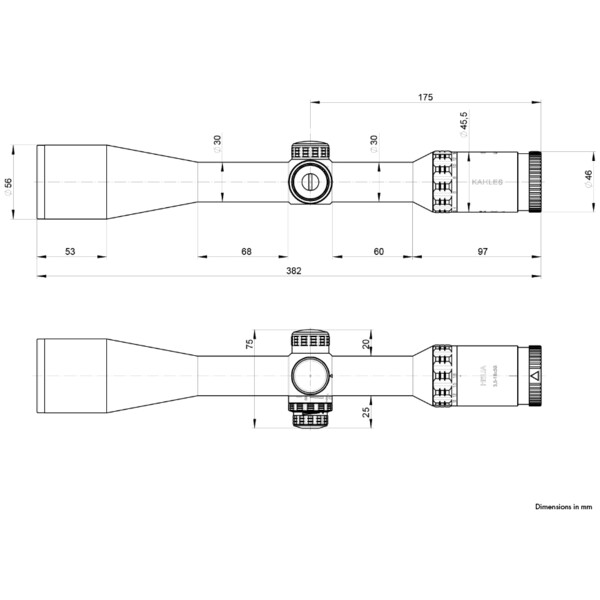 Kahles Lunettes de visée HELIA 3,5-18x50i, G4B de