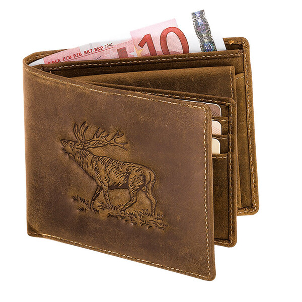 AKAH PORTE-MONNAIE HIRSCH FORMAT TRANSVERSAL
