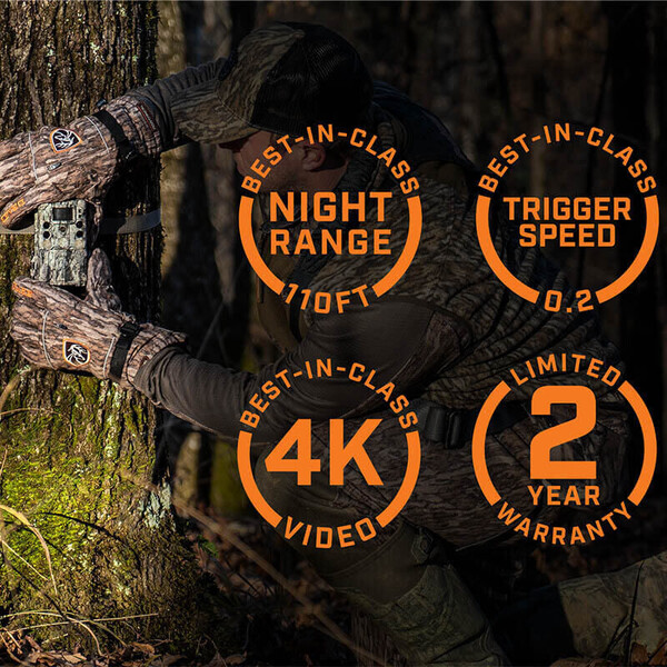 Appareil-photo spécial gibier Bushnell 30MP CORE 4KS Tree Bark Camo No Glow, boîte 5L