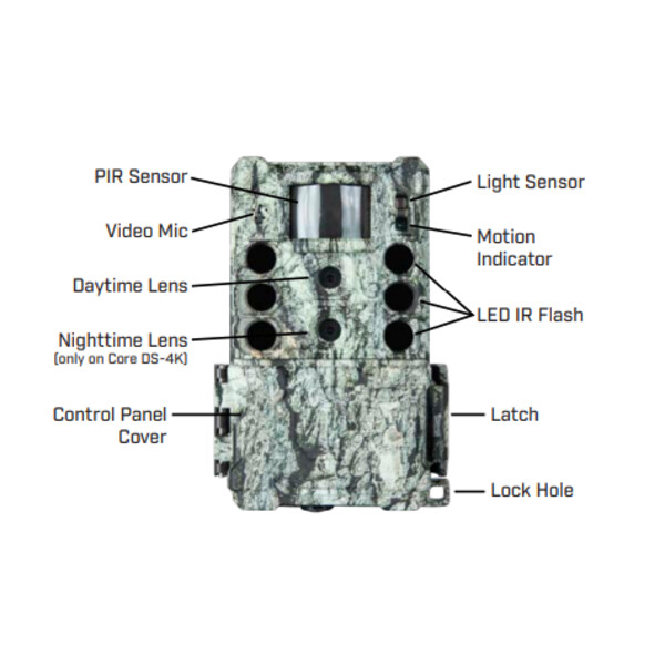 Appareil-photo spécial gibier Bushnell 32MP CORE DS4K Tree Bark Camo No Glow, Boîte 5L