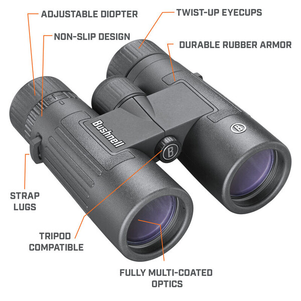 Jumelles Bushnell Legend 8x42 En toit, noir, FMC