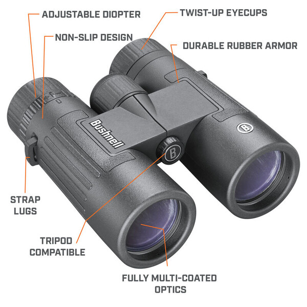 Jumelles Bushnell Legend 10x42 En toit, noir, FMC
