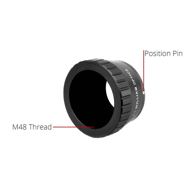 Adaptateur appareil-photo William Optics Bague en T Fuji FX 48 mm