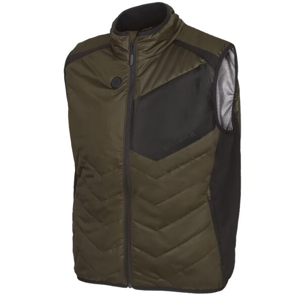 Härkila Gilet chauffant, vert saule/noir, taille XS