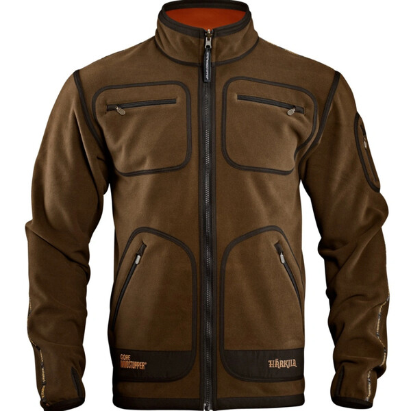 Härkila Veste polaire Kamko, vert chasseur/orange vif, taille XXL
