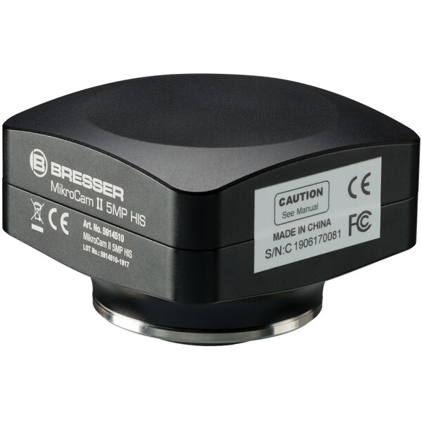 Caméra Bresser MikroCamII 5MP HIS, couleur, CMOS, 2/3'', 3,45 µm, USB3