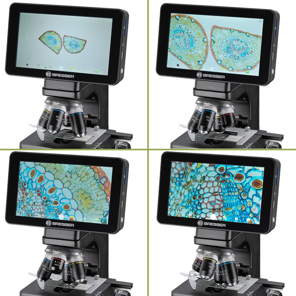 Bresser Microscope LCD Researcher, écran, 40x-600x, DL, LED, 16MP