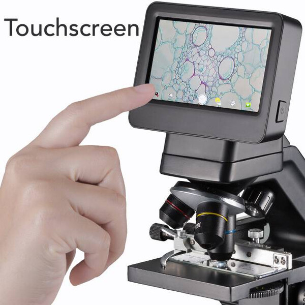 Bresser Biolux Touch, écran, 30x-1125x, AL/DL, LED, 5 MP, HDMI, Microscope pour l'école et les loisirs