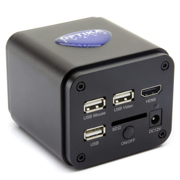 Caméra Optika C-HP4, couleur, CMOS, 1/1,8 pouce, 2,0x2,0 µm, 30 images/seconde, 4K, HDMI, 8 Mp