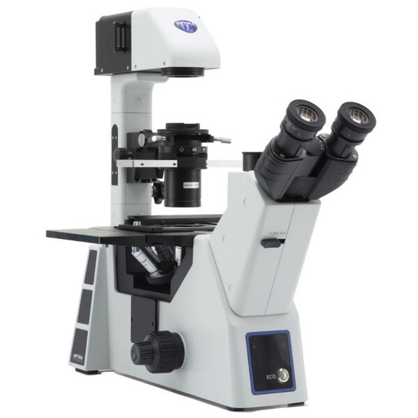 Microscope inversé Optika IM-5, trino, invers, 10x24mm, LED 8W w.o. objectives