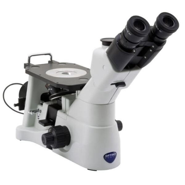 Microscope inversé Optika IM-3METLD, trino, invers, 10x22mm, LED 18W,