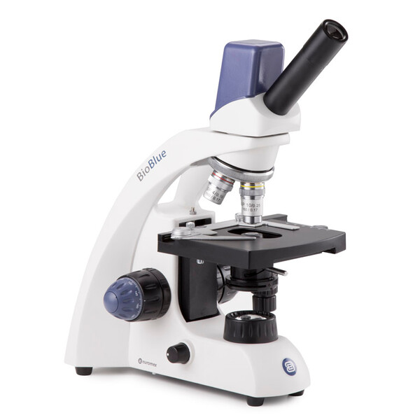 Euromex Microscope BioBlue, BB.4225, numérique, mono, DIN, 40x - 400x, 10x/18, LED, 1W, avec table à mouvements croisés